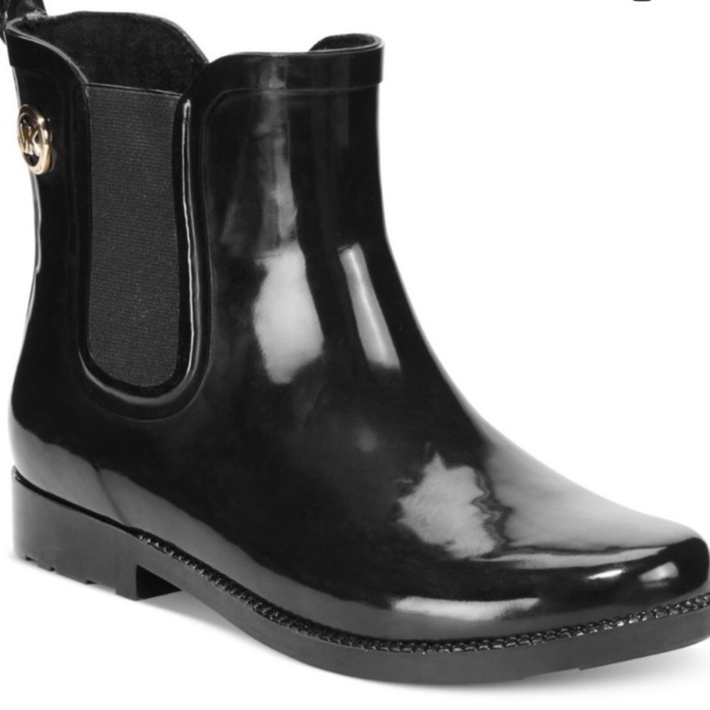 Michael Kors Sz 6 Women’s Black Rubber Boots